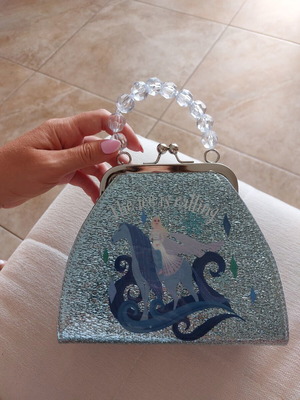 Frozen children's handbag new, blue and silver