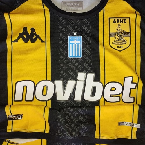 Aris Salonika Kappa football shirt new, authentic player issue