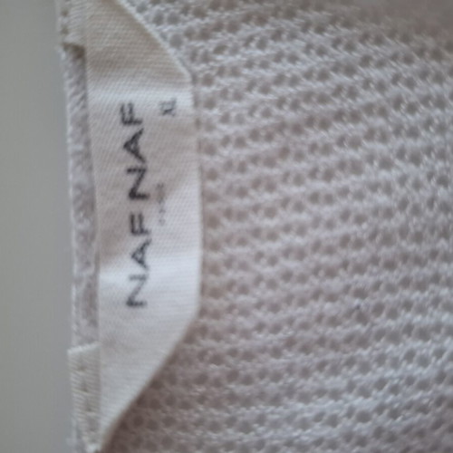 Naf Naf thin white sweater XL used