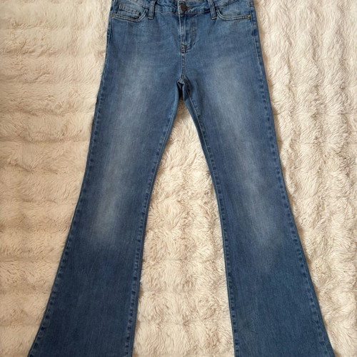 Toi Moi Flare Jeans M Women's like new, stretchy blue denim