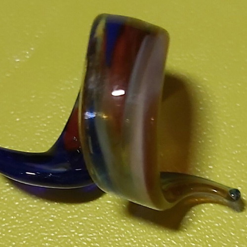 Murano ring like new, blue women's