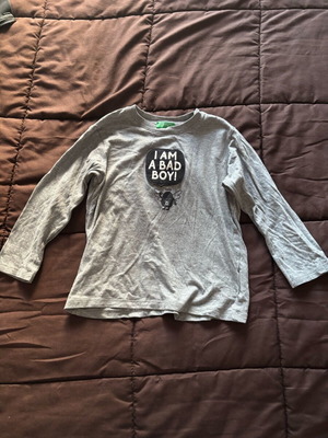 Benetton children's long-sleeve shirt used, size 3-4, grey