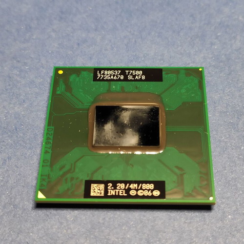 Intel Core 2 Duo T7500 2.20 GHz processor used