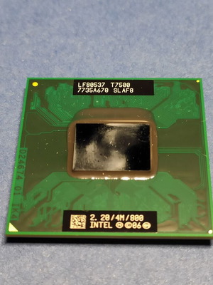 Intel Core 2 Duo T7500 2.20 GHz processor used