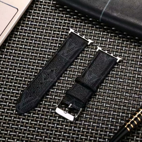 Louis Vuitton Eco Leather Strap for Apple Watch Ultra/SE/11/10/9/8/7/6 New