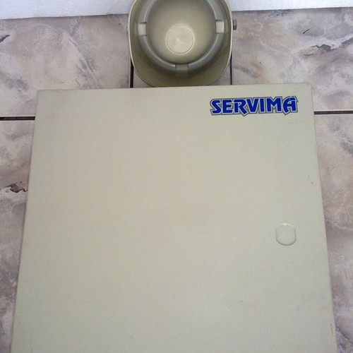 Servima alarm system like new with siren and magnetic sensors