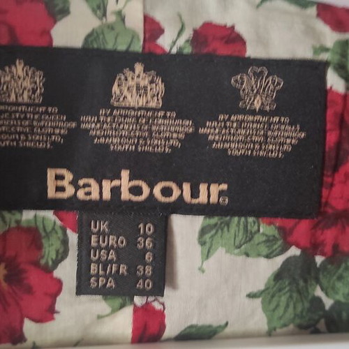 Barbour Utility Liberty Rose wax jacket size 36 like new