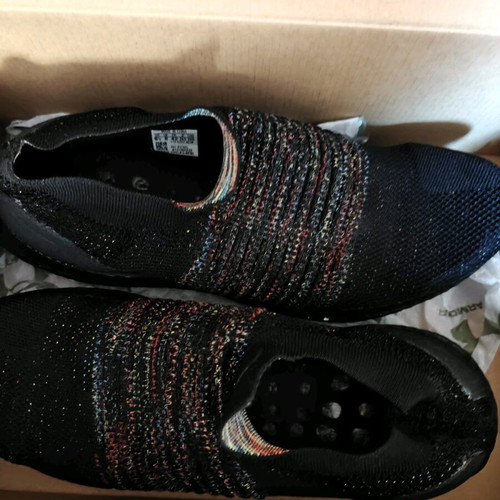 Adidas athletic shoes used size 42 black without laces