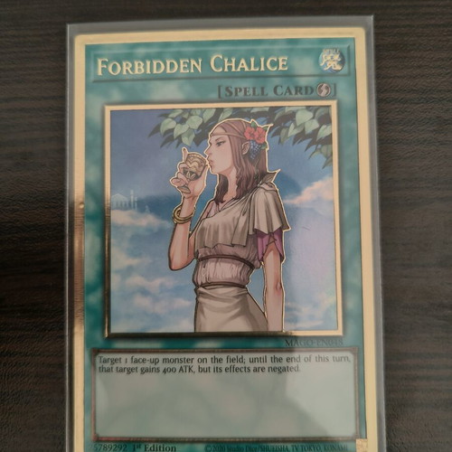 Yu-Gi-Oh Forbidden Chalice Gold Rare card like new