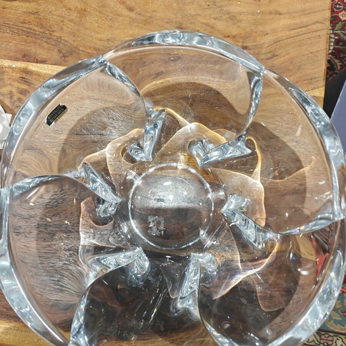 Crystalite Bohemia Macao crystal bowl 25.5cm new