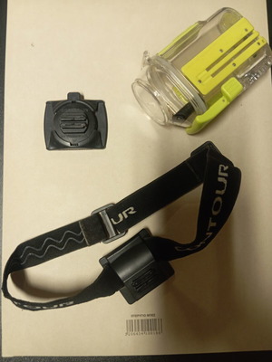 Αδιάβροχη θήκη για action camera Contour Roam με strap και βάση για καπέλο σαν καινούργιο