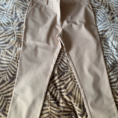 Enzzo Beige Pants Large Like New, Straight Fit