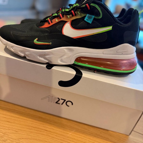 Nike Air Max 270 React Worldwide size 44 like new, black multicolor