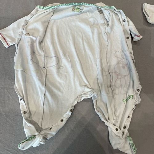 Baby rompers used, pack of 2, 3-6 months, cotton