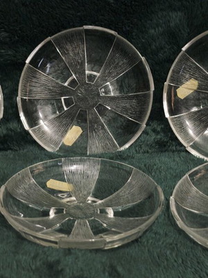 Vintage serving plates set of 6 new