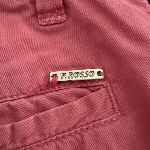 P. Rosso Men's Chino Bermuda Shorts coral size W34 like new