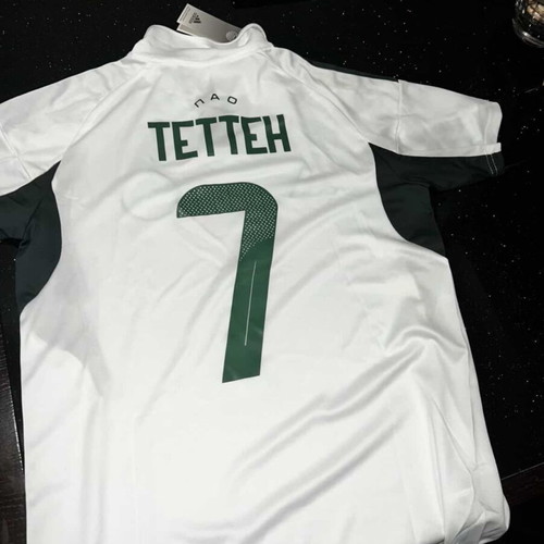 Panathinaikos Away Jersey with Tetei 7, size M, new, authentic