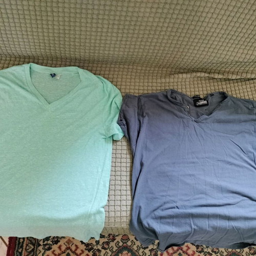 Men's t-shirts used, pack of 13, sizes S, M, L, multicolor