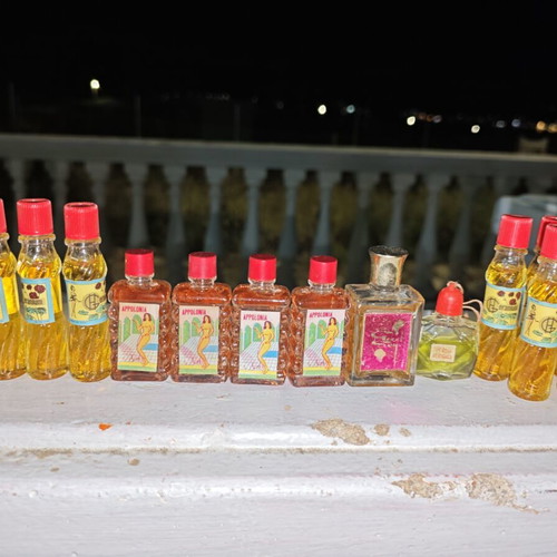 Vintage perfume and oil bottles like new