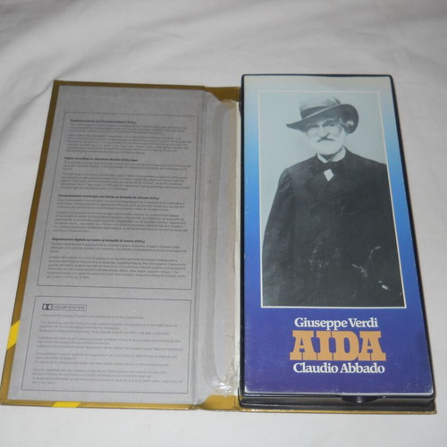 Aida 3xCassette album used, classical by Giuseppe Verdi