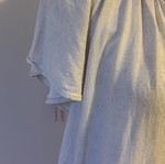 H&M beige oversized dress, linen fabric