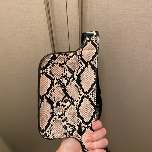 Waist bag new with beige multicolor pattern