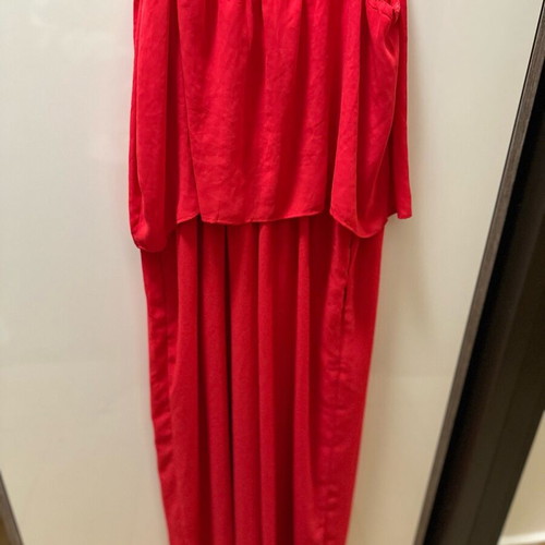 Mango red long dress medium-large