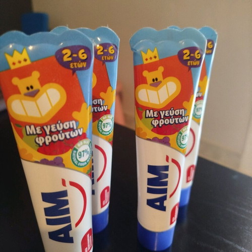 Children's toothpaste new, pack of 7 pieces