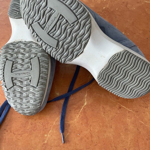 Hogan interactive suede shoes like new, blue, size 36