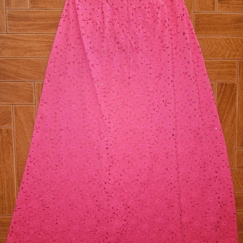 C-Throu maxi skirt set with crop top like new, pink