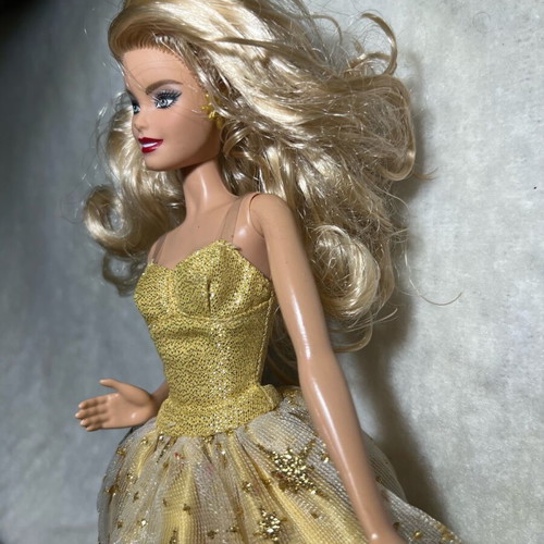 2023 Holiday Barbie Doll used with earrings and shoes