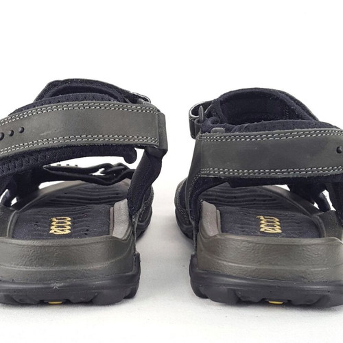 Ecco FYM women's leather sandals used, black, size 39.5-40
