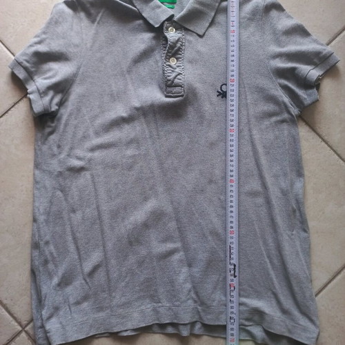 United Colors of Benetton Polo Muscle Fit γκρι XL σε πολύ καλή κατάσταση