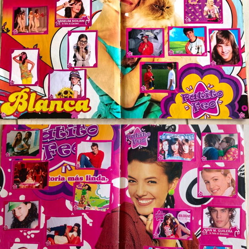 Patito Feo Sticker Album used with 290 of 300 stickers, vintage 2008