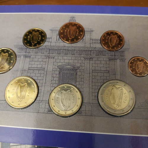 Ireland euro coin set 2003 new, uncirculated