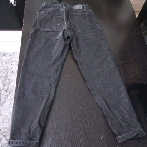Bershka women's black denim jeans used, size 34