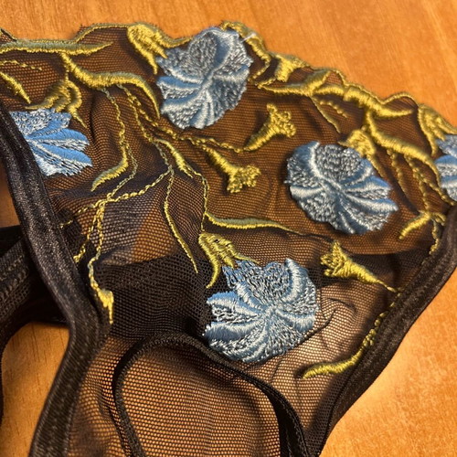 Slip lingerie new, black and blue