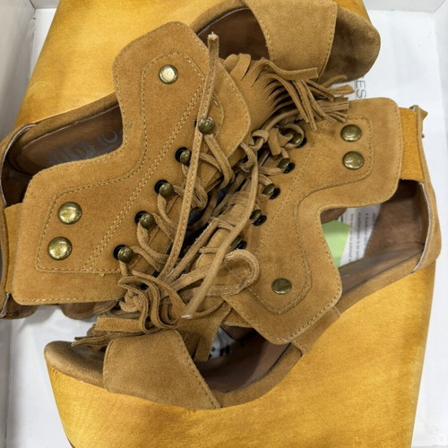 Jeffrey Campbell suede platform sandals new, brown, size 39