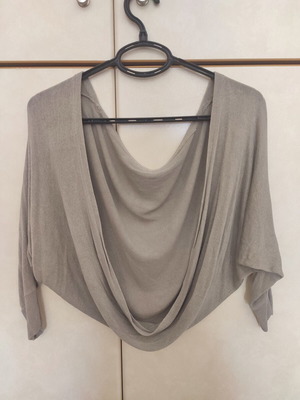 Women's bolero blouse medium gray like new