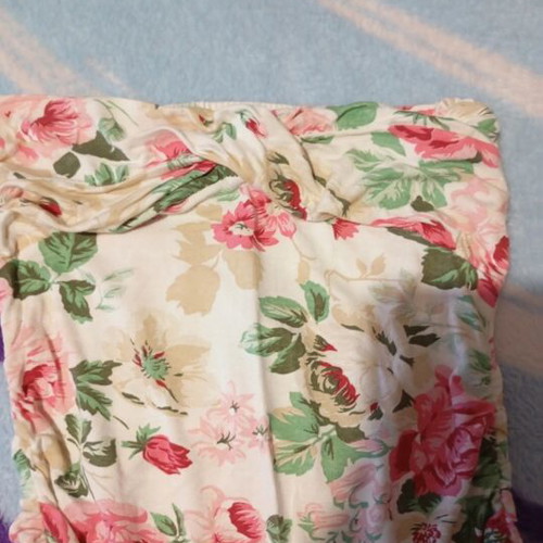 Strapless top like new, colorful, size M