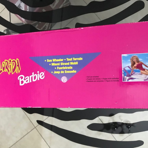 Florida Barbie Sun Wheeler Car Playset 1996 used, rare, broken
