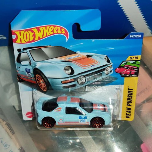 Hot Wheels Ford RS200 2025 with Gulf graphics, new