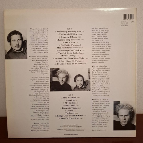 Simon & Garfunkel The Definitive LP 1991 like new, pop