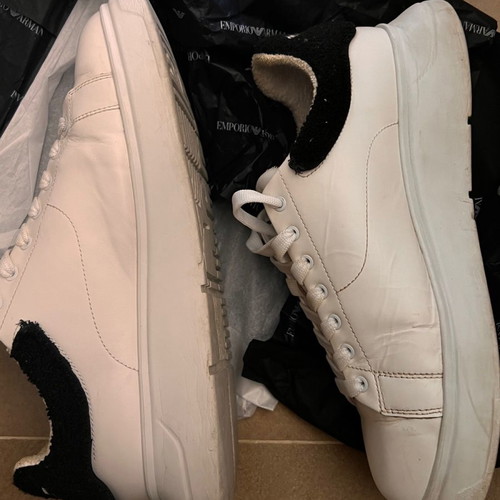 Emporio Armani sneakers used, size 44, white