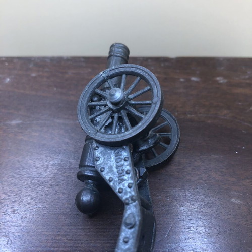Metal miniature victory cannon used