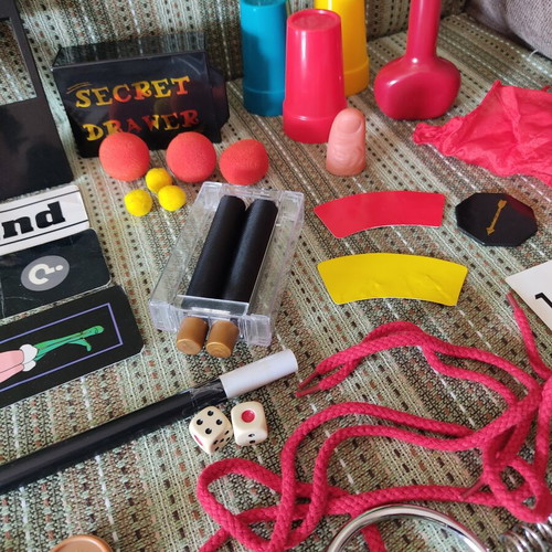 Magic trick game used with 120 tricks and DVD instructions