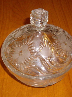 Crystal fondant dish from 1970 like new