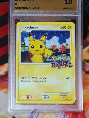 Pikachu Holo Card 2009 Pokemon Rumble Mint 10