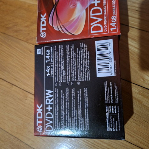 TDK DVD 1.4 GB new, 2 packs with 5 discs