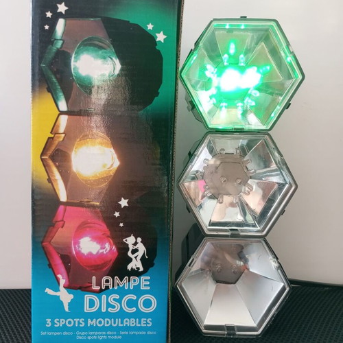 Disco Lamp with 3 Adjustable Spots New